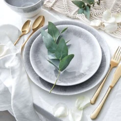 4x Frühstücksteller Ø23cm ATLANTIS In Grau -Butlers butlers 4x fruhstucksteller o23cm atlantis in grau 9