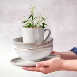 4x Schale Ø17cm HENLEY In Grau -Butlers butlers 4x schale o17cm henley in grau 11