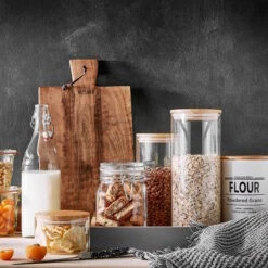 4x Vorratsgläser 2300ml WOODLOCK In Transparent 15 4x Vorratsgläser 2300ml WOODLOCK In Transparent -Butlers butlers 4x vorratsglaser 2300ml woodlock in transparent 6