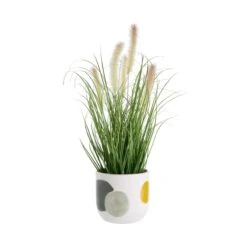 Blumentopf Kreise Ø12cm SEVENTIES In Weiß-Bunt -Butlers butlers blumentopf kreise o12cm seventies in weiss bunt 1