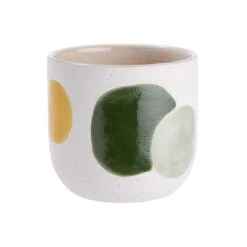 Blumentopf Kreise Ø12cm SEVENTIES In Weiß-Bunt -Butlers butlers blumentopf kreise o12cm seventies in weiss bunt 2