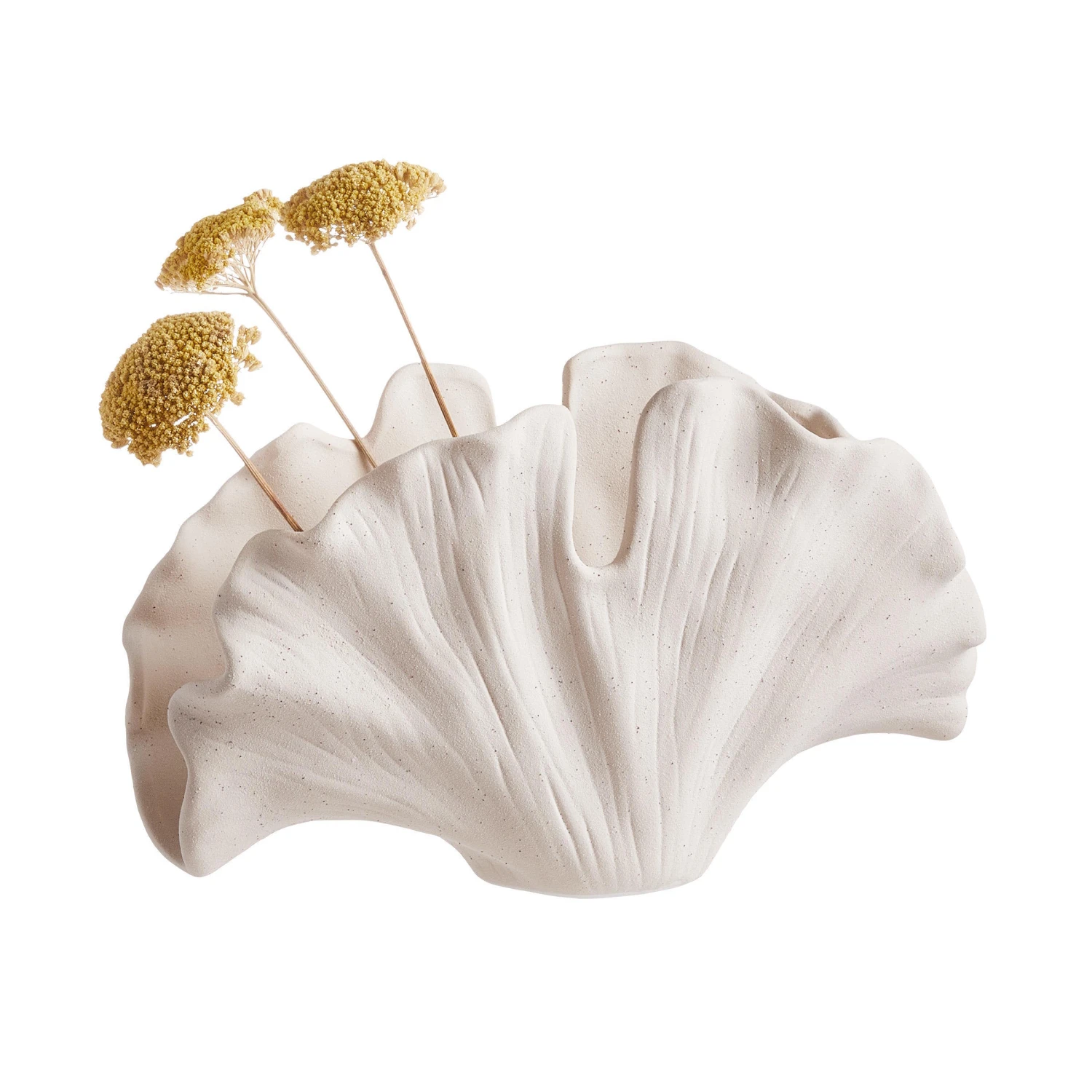 Deko-Objekt Blatt Höhe 21cm GINKGO In Creme 5 Deko-Objekt Blatt Höhe 21cm GINKGO In Creme – Bild 3