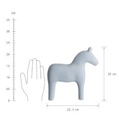 Deko Pferd Höhe 23cm LASSE In Blau -Butlers butlers deko pferd hohe 23cm lasse in blau 2