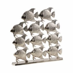 Fischschwarm Höhe 40cm SILVER NATURE In Silber 6 Fischschwarm Höhe 40cm SILVER NATURE In Silber -Butlers butlers fischschwarm hohe 40cm silver nature in silber 1