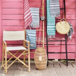 Hamamtuch L 170 X B 90cm SURFSIDE In Hellgrau -Butlers butlers hamamtuch l 170 x b 90cm surfside in hellgrau 5