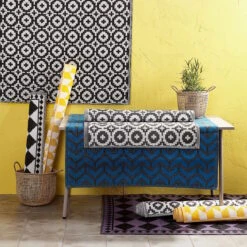 In- & Outdoorteppich Mosaik L 180 X B 120cm COLOUR CLASH In Schwarz -Butlers butlers in and outdoorteppich mosaik l 180 x b 120cm colour clash in schwarz 5