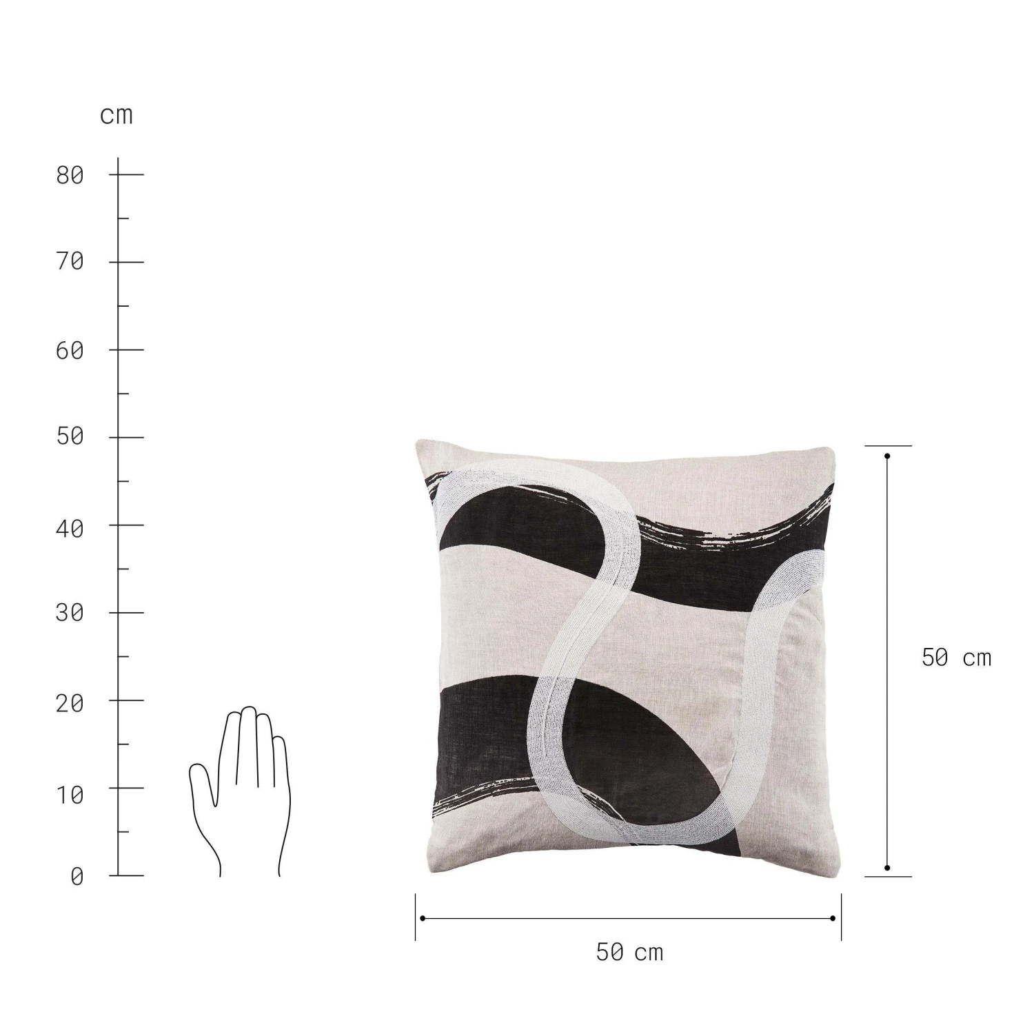 Kissen L 50 X B 50cm JAPANDI In Natur 5 Kissen L 50 X B 50cm JAPANDI In Natur – Bild 3