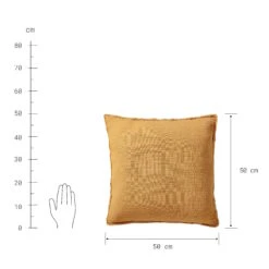 Kissen L 50 X B 50cm MILAINE In Gelb -Butlers butlers kissen l 50 x b 50cm milaine in gelb 2