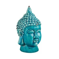 Kopf Höhe 23cm BUDDHA In Türkis -Butlers butlers kopf hohe 23cm buddha in turkis 3