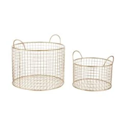 Korb Rund Ø30cm HOOP In Gold -Butlers butlers korb rund o30cm hoop in gold 1