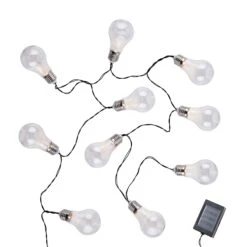 Lichterkette Solar Mit 10 Glühbirnen SUNLIGHT In Transparent -Butlers butlers lichterkette solar mit 10 gluhbirnen sunlight in transparent 2