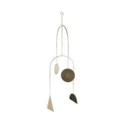 Mobile 4 Ornamente Länge 48cm PEACEFUL HOME In Gold -Butlers butlers mobile 4 ornamente lange 48cm peaceful home in gold 1