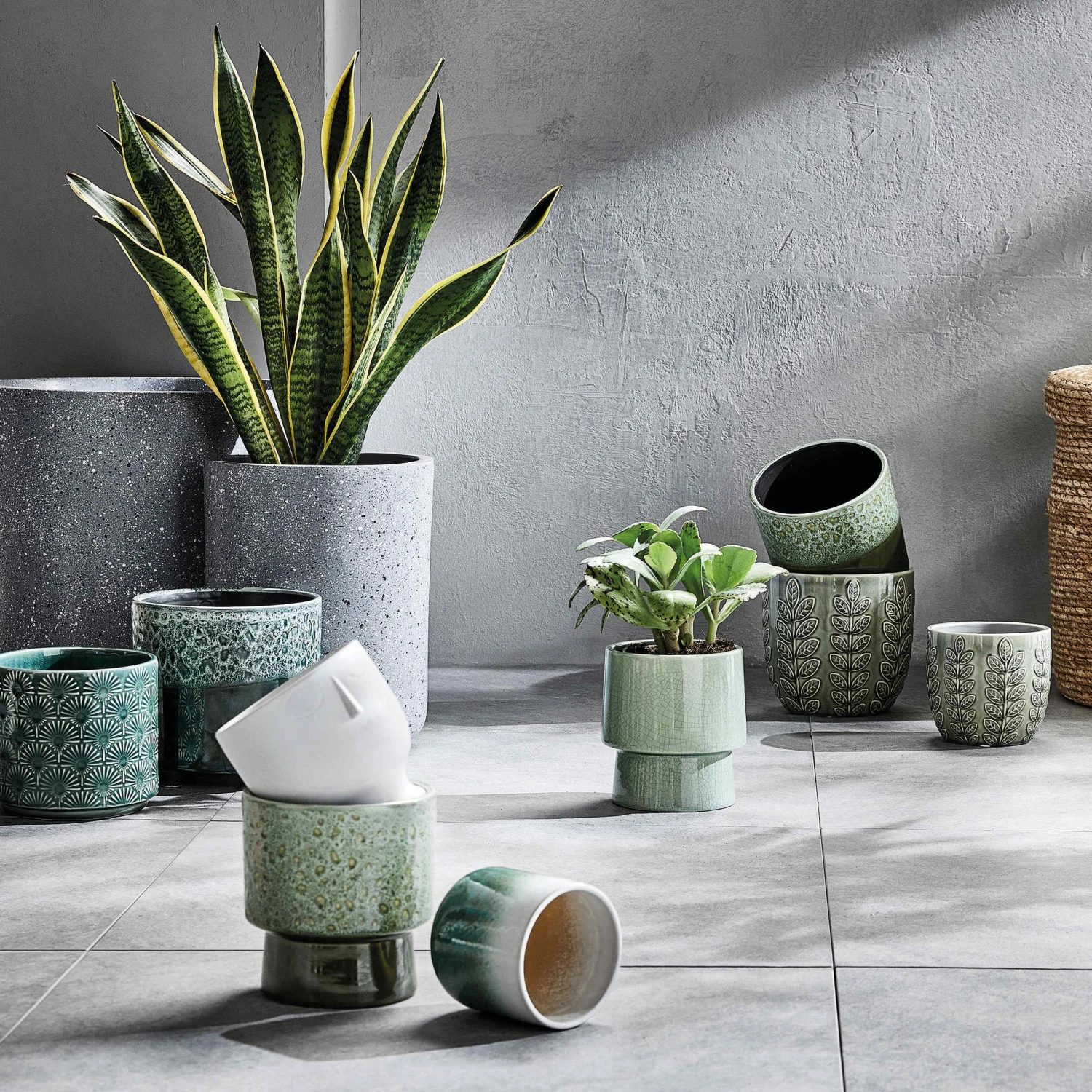 Pflanztopf Outdoor Höhe 32cm CONCRETE In Grau 4 Pflanztopf Outdoor Höhe 32cm CONCRETE In Grau – Bild 2