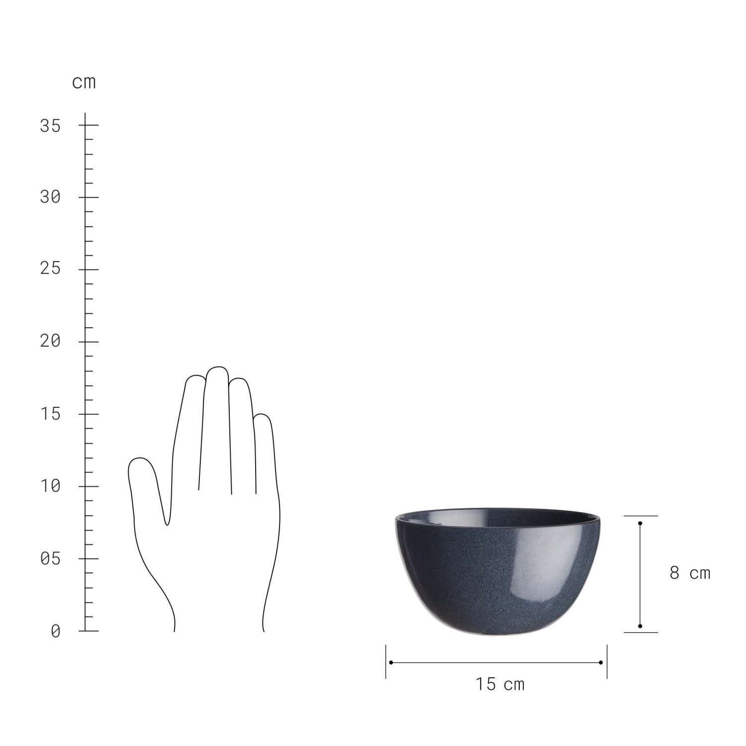 Schale 600ml NATIVE In Dunkelblau 6 Schale 600ml NATIVE In Dunkelblau – Bild 4