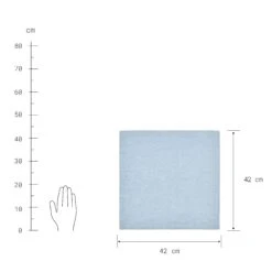 Serviette L 42 X B 42cm RIGA In Hellblau -Butlers butlers serviette l 42 x b 42cm riga in hellblau 2