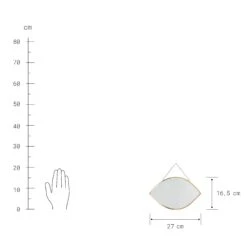 Spiegel Augenform L 27 X B 17cm CARAT In Gold -Butlers butlers spiegel augenform l 27 x b 17cm carat in gold 2