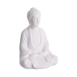 Statue Höhe 22cm BUDDHA In Weiß 8 Statue Höhe 22cm BUDDHA In Weiß -Butlers butlers statue hohe 22cm buddha in weiss 1