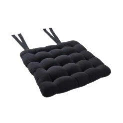 Stuhlkissen Mit Bändchen L 35 X B 37cm SOLID In Schwarz -Butlers butlers stuhlkissen mit bandchen l 35 x b 37cm solid in schwarz 3