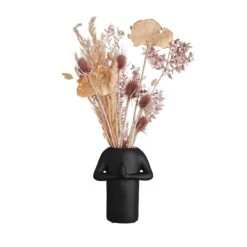 Vase Höhe 26cm GREETING In Schwarz -Butlers butlers vase hohe 26cm greeting in schwarz 1